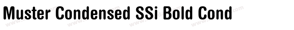 Muster Condensed SSi Bold Condensed字体转换